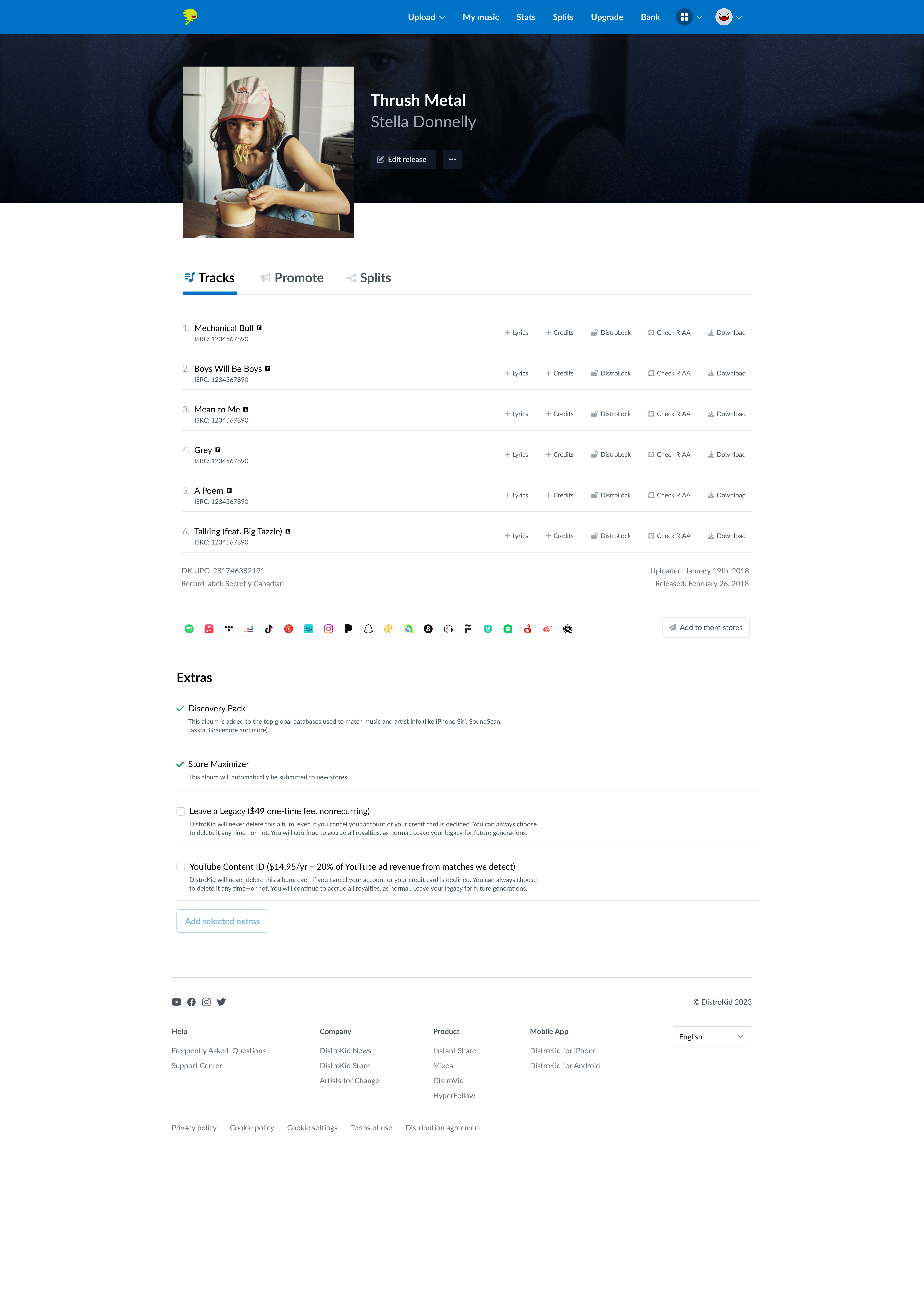 Release page redesign